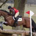 Andrew Hefferman y Boleybawn Ace en un concurso. Usan uno de los filetes para caballo Neue Schule